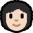 Woman: Light Skin Tone, Curly Hair
