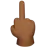 Middle Finger: Medium-Dark Skin Tone