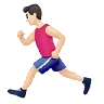 Man Running: Light Skin Tone Emoji 🏃🏻‍♂️ image - Apple style