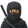 Ninja: Medium Skin Tone Emoji 🥷🏽 image - Apple style