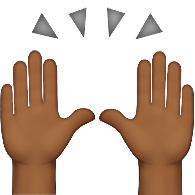 Raising Hands: Medium-Dark Skin Tone