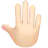 Raised Back Of Hand: Light Skin Tone