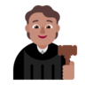 Judge: Medium Skin Tone Emoji 🧑🏽‍⚖️ image - Microsoft Classic 2D style