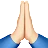 Folded Hands: Light Skin Tone