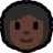 Woman: Dark Skin Tone, Curly Hair