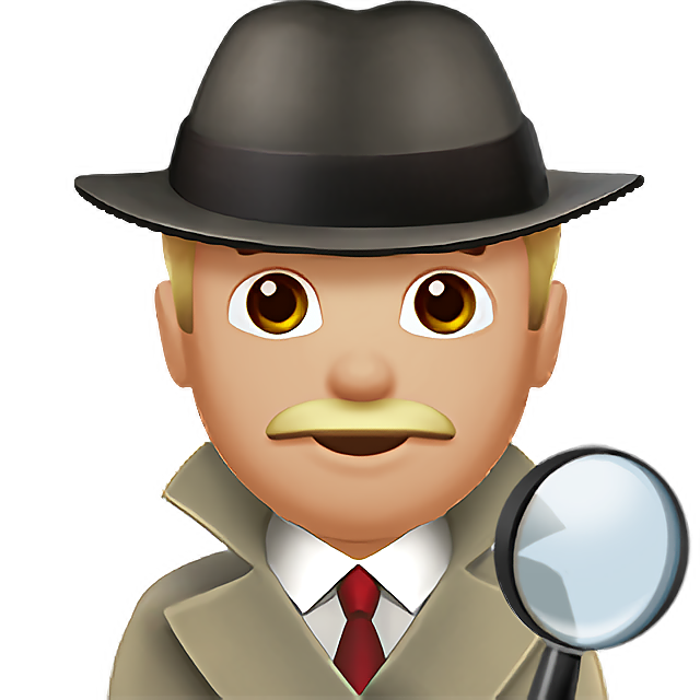 Man Detective: Medium-Light Skin Tone