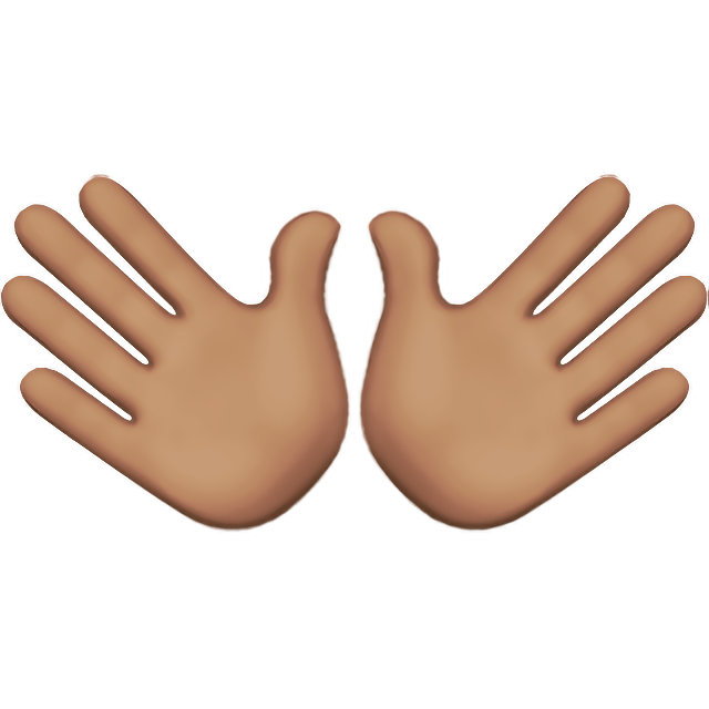 Open Hands: Medium Skin Tone