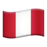 Flag: Peru Emoji 🇵🇪 image - Apple style