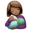 Woman Feeding Baby: Medium Skin Tone Emoji 👩🏽‍🍼 image - Apple style