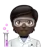 Scientist: Dark Skin Tone