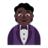 Person In Tuxedo: Dark Skin Tone