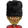 Man Guard: Medium-Dark Skin Tone Emoji 💂🏾‍♂️ image - Apple style