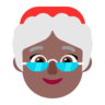 Mrs. Claus: Medium-Dark Skin Tone Emoji 🤶🏾 image - Microsoft Classic 2D style