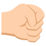 Right-Facing Fist: Medium-Light Skin Tone Emoji 🤜🏼 image - EmojiTwo style