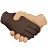 Handshake: Dark Skin Tone, Medium-Light Skin Tone