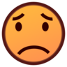 Endişeli Yüz Emoji 😟 image - Emojidex style