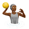 Person Playing Water Polo: Medium-Dark Skin Tone Emoji 🤽🏾 image - Apple style
