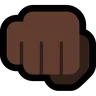 Oncoming Fist: Dark Skin Tone Emoji 👊🏿 image - Microsoft Windows 10 Segoe UI Emoji style