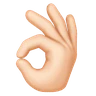 Ok Hand: Light Skin Tone Emoji 👌🏻 image - Huawei Harmony OS style