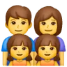 Family: Man, Woman, Girl, Girl Emoji 👨‍👩‍👧‍👧 image - Samsung style
