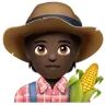 Farmer: Dark Skin Tone Emoji 🧑🏿‍🌾 image - WhatsApp style