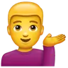 Man Tipping Hand Emoji 💁‍♂️ image - WhatsApp style