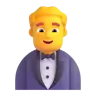 Man In Tuxedo Emoji 🤵‍♂️ image - Microsoft 3D Fluent style