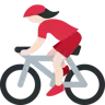 Woman Biking: Light Skin Tone Emoji 🚴🏻‍♀️ image - Twitter / X (Twemoji) style