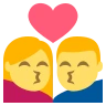 Эмодзи Поцелуй 💏 image - EmojiTwo style