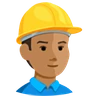 Construction Worker: Medium Skin Tone Emoji 👷🏽 image - Facebook Messenger (2016) style