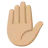 Raised Hand: Medium-Light Skin Tone