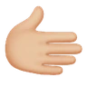 Rightwards Hand: Medium-Light Skin Tone Emoji 🫱🏼 image - Huawei Harmony OS style