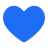 Cœur bleu Emoji 💙 image - Tossface style