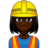 Woman Construction Worker: Dark Skin Tone