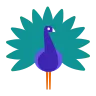Pavão Emoji 🦚 image - Tossface style