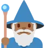 Man Mage: Medium-Dark Skin Tone Emoji 🧙🏾‍♂️ image - Twitter / X (Twemoji) style