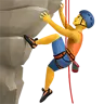 Man Climbing Emoji 🧗‍♂️ image - Apple style