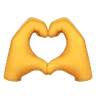 ハート形の手 Emoji 🫶 image - Huawei Harmony OS style