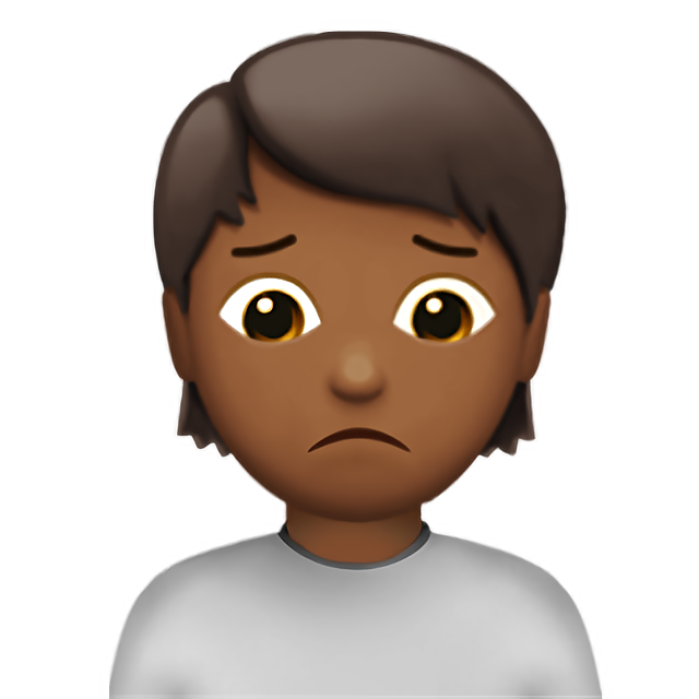 Person Frowning: Medium-Dark Skin Tone