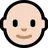 Man: Light Skin Tone, Bald