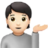 Person Tipping Hand: Light Skin Tone Emoji 💁🏻 image - Apple style