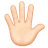 Hand With Fingers Splayed: Light Skin Tone