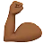 Flexed Biceps: Medium-Dark Skin Tone