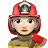 Woman Firefighter: Light Skin Tone