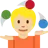 Person Juggling: Medium-Light Skin Tone