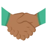 Handshake: Medium-Dark Skin Tone Emoji 🤝🏾 image - EmojiTwo style