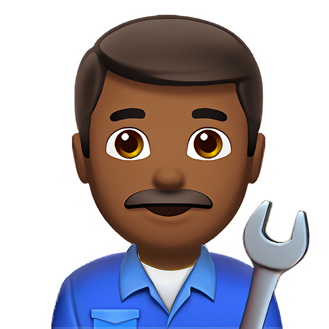 Man Mechanic: Medium-Dark Skin Tone