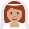 Woman With Veil: Medium Skin Tone Emoji 👰🏽‍♀️ image - Twitter / X (Twemoji) style