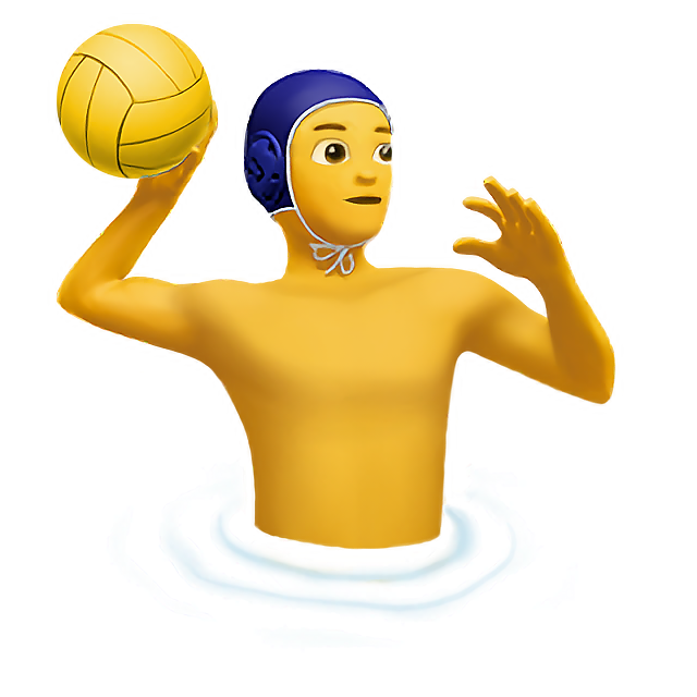 Man Playing Water Polo
