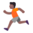 Person Running: Medium-Dark Skin Tone
